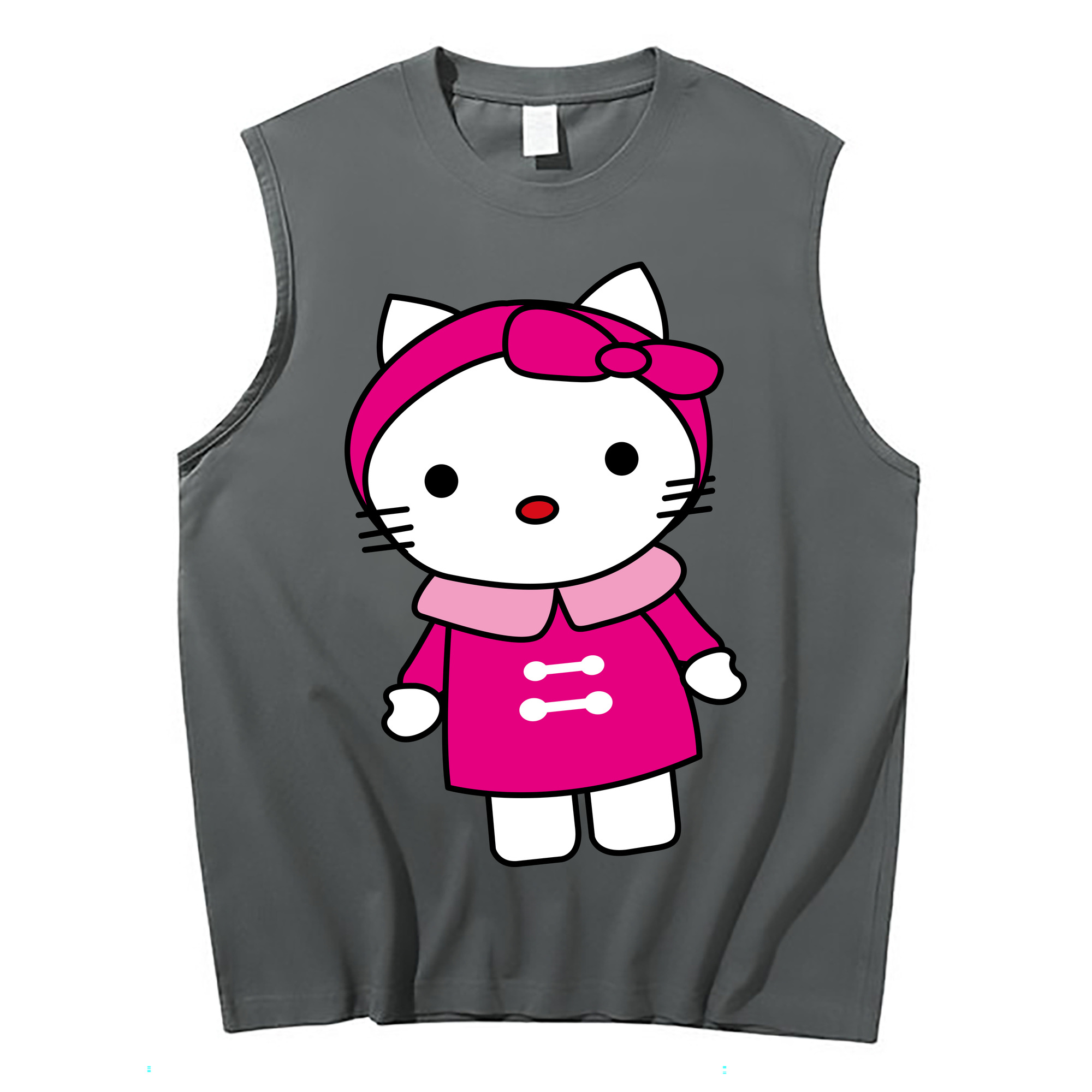 （画像用） Hello Kitty ハローキティ コットン100％タンクトップ（フロントプリント）